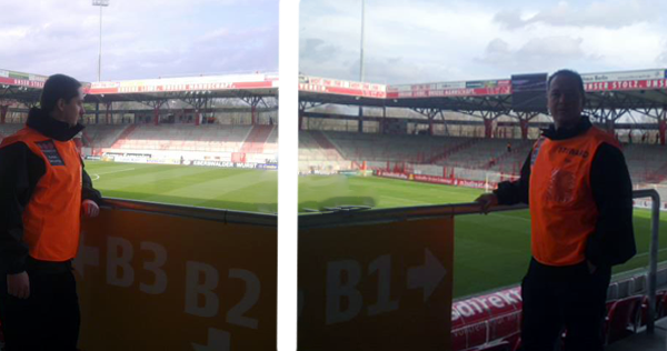 Fußballspiel 2. Liga - Union Berlin : Dynamo Dresden